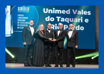 Unimed VTRP conquista prêmio de melhor atendimento do Brasil ao lado de grandes nomes do mercado