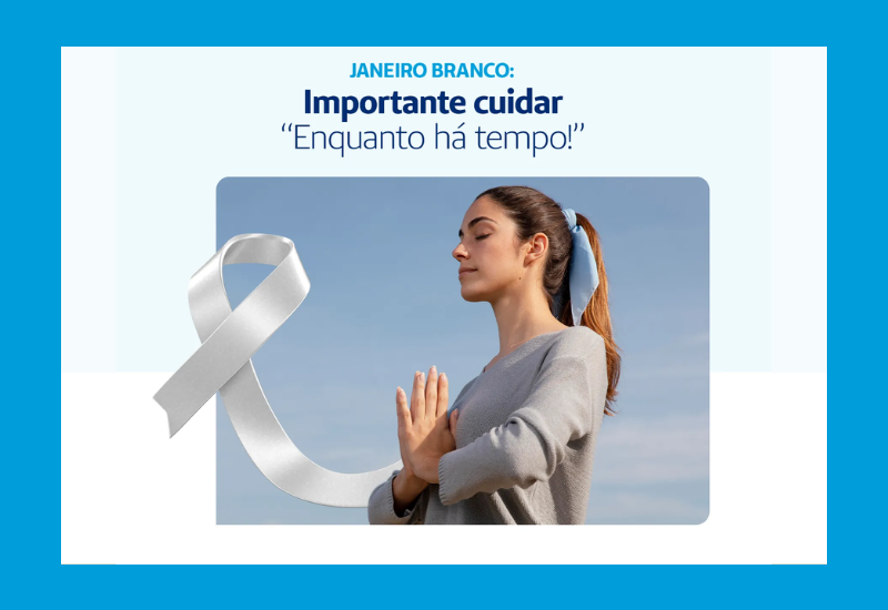 Janeiro Branco: live aborda a importância de cuidar da saúde mental de maneira preventiva