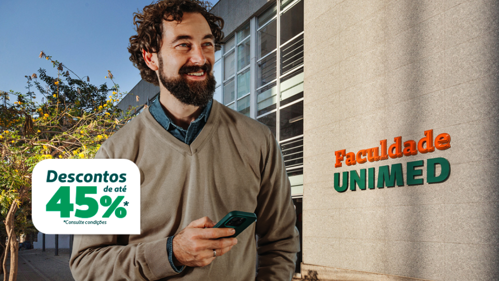 Faculdade Unimed oferece pós-graduações com descontos que podem chegar a 45%